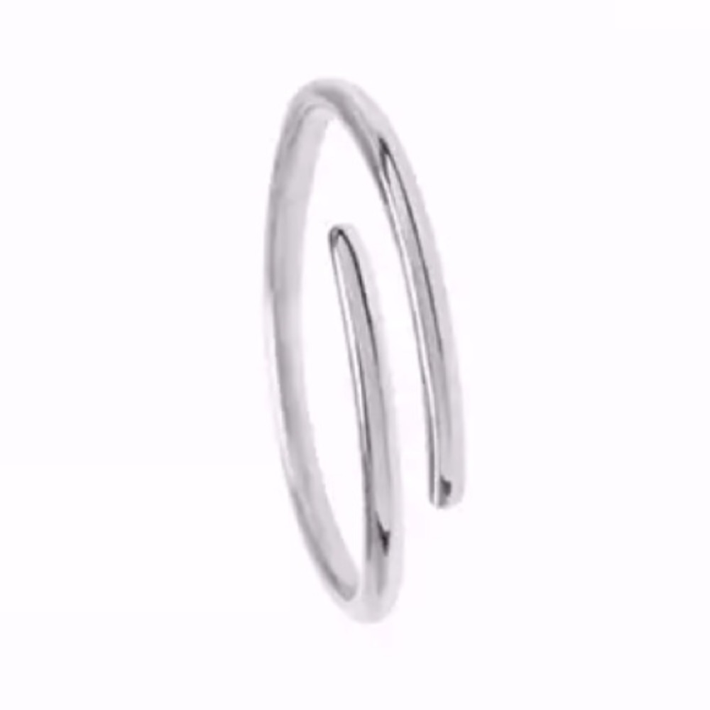 Simple Gold or Silver Wrap Ring - Picture 3 of 3